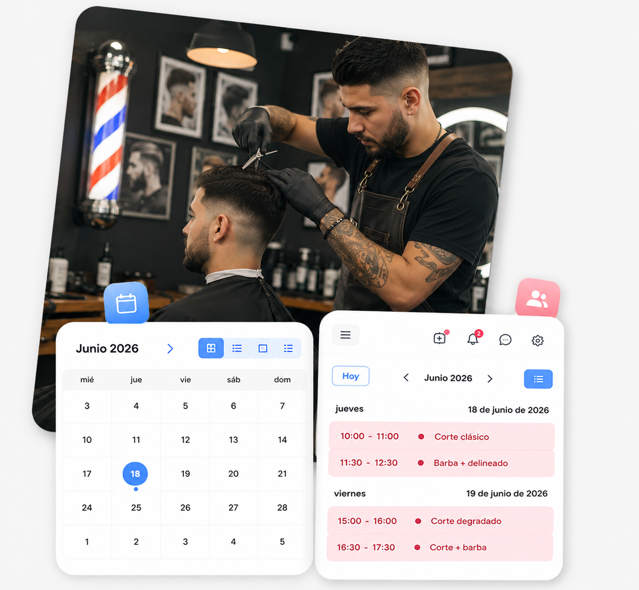 Barberia Agenda yeyoapp